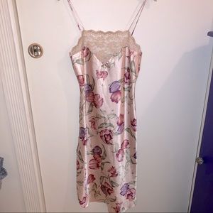 🌷 Pink Floral Slip Dress 90s Vintage 🌷 💍